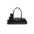 Sac trapèze porté épaule Brigitte cuir noir fleur