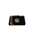 Petit sac porté épaule Héritage velours matelassé noir médaillon cheval doré