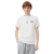 T-shirt col rond coton blanc broderie anagramme noir