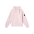 Sweat-shirt à capuche oversize coton rose pale manches raglan