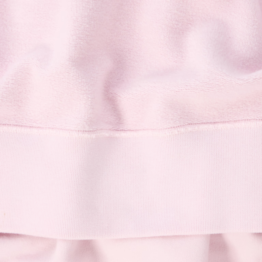 Sweat-shirt à capuche STONE ISLAND oversize coton rose pale manches raglan