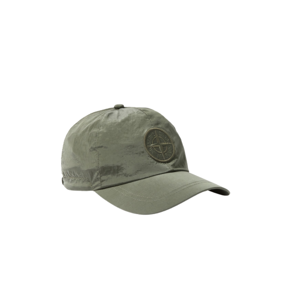 Casquette 6 panneaux STONE ISLAND nylon métal Econyl ® broderie Compass