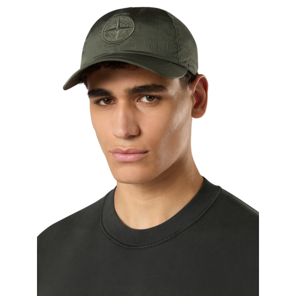 Casquette 6 panneaux STONE ISLAND nylon métal Econyl ® broderie Compass