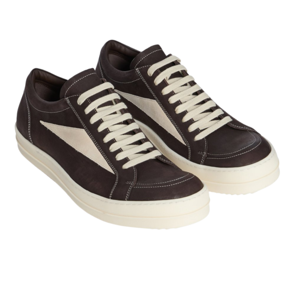Baskets vintage Rick Owens Concordians FW25 nubuck marron
