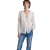 Blouse col V volants soie plumetis blanc