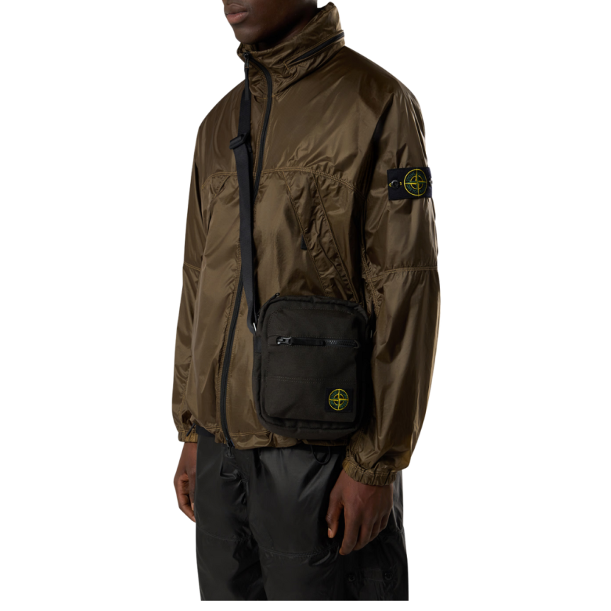 Sacoche STONE ISLAND CORDURA ® nylon gris plomb Compass