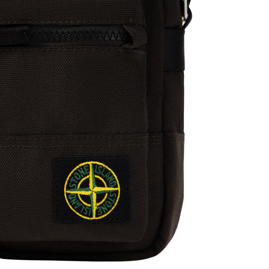 Sacoche STONE ISLAND CORDURA ® nylon gris plomb Compass