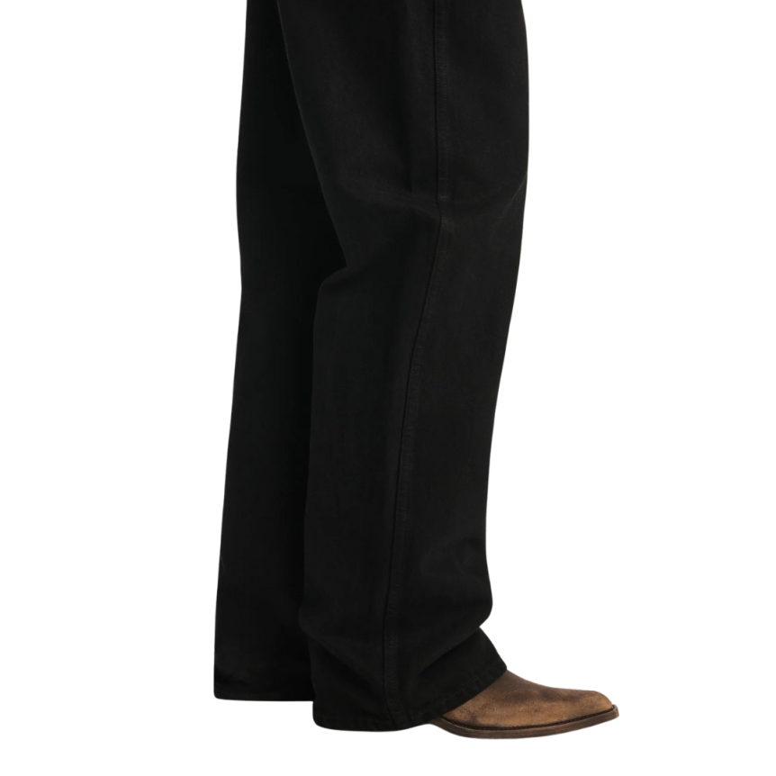 KHAITE Jeans 5 poches Bonnie taille basse denim coton noir