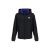 Coupe Vent zippé à capuche Rifeo noir logo & intérieur bleu