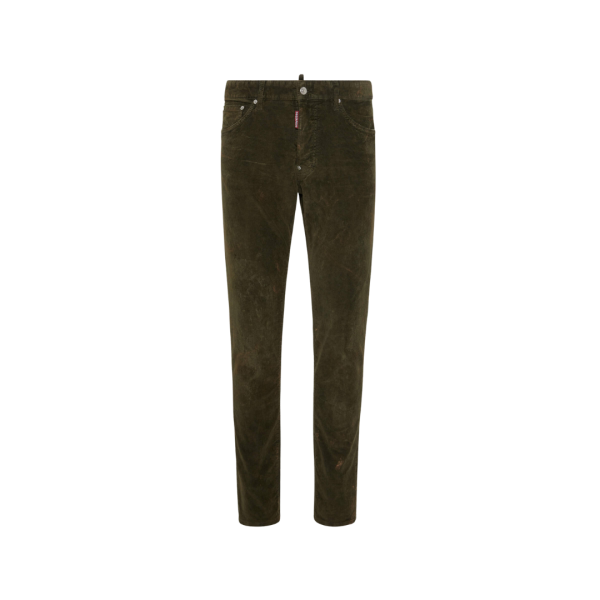 Jean DSQUARED Corduroy Cool Guy coton velours kaki