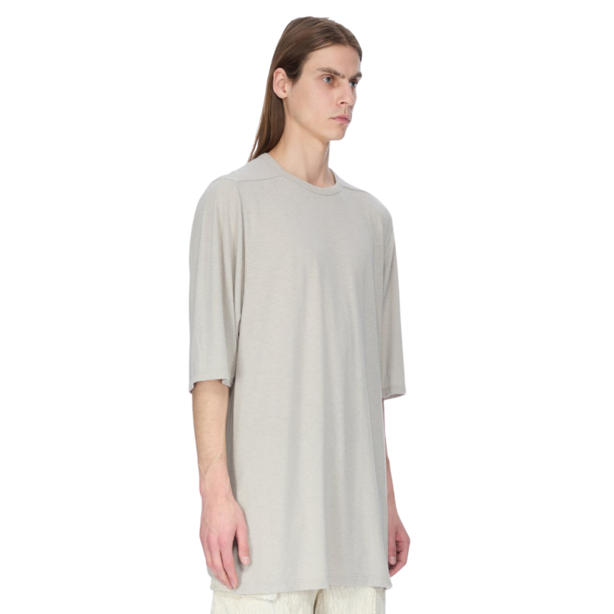 T-shirt RICK OWENS FW25 CONCORDIANS manche courte long jersey viscose laine gris perle