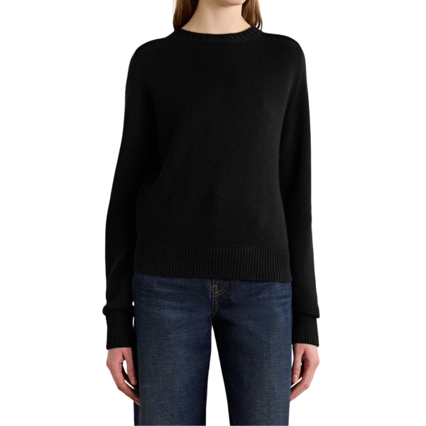 Pull col rond KHAITE Nera cachemire noir