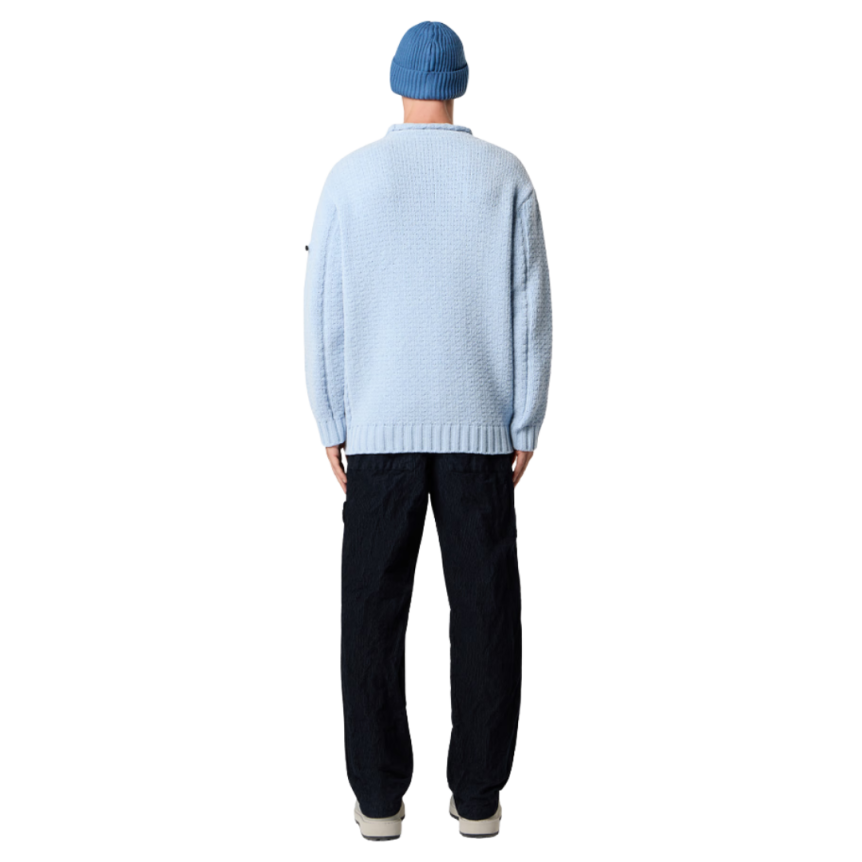 Pantalon décontracté STONE ISLAND velours côtelé coton nylon bleu marine