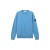 Sweat-shirt ras-du-cou molleton coton bio bleu acier