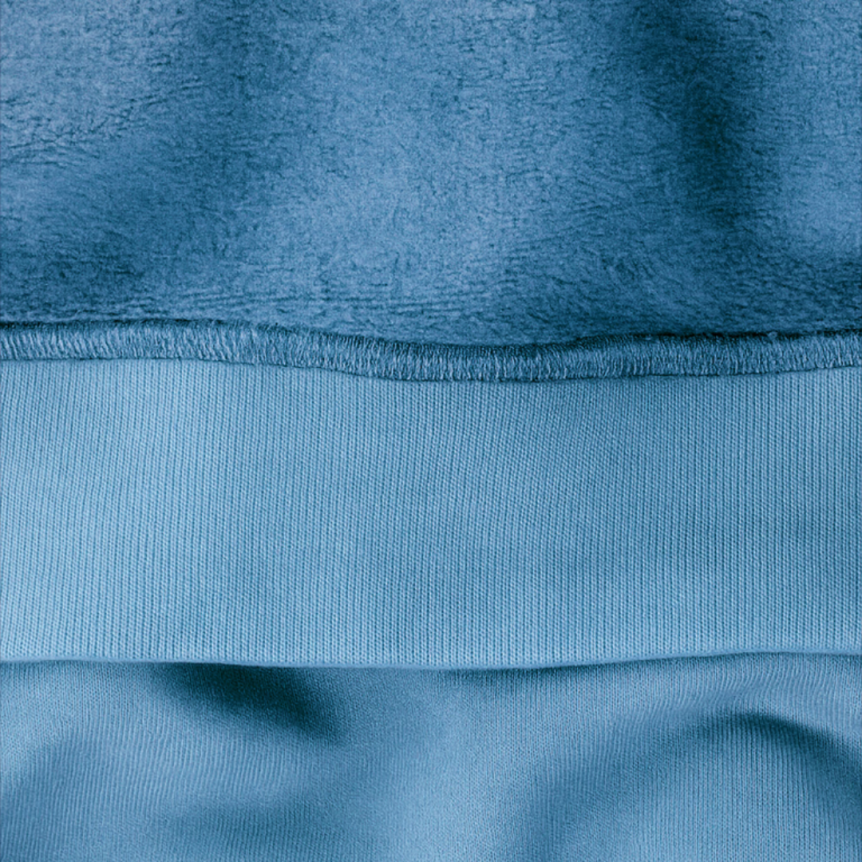 Sweat-shirt ras-du-cou STONE ISLAND molleton coton bio bleu acier