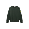 Sweat-shirt ras-du-cou molleton coton bio vert sapin