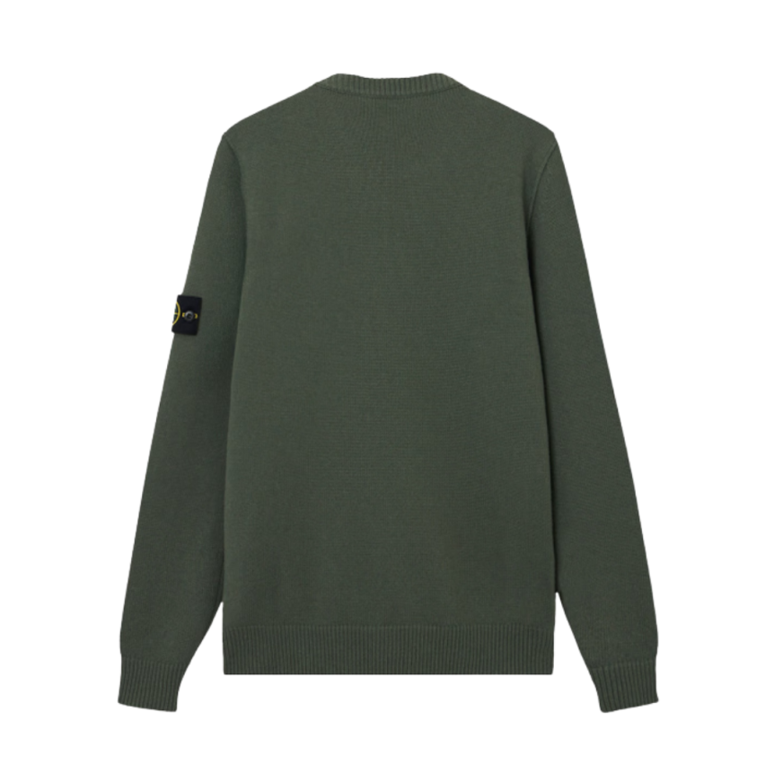 Pull ras-du-cou STONE ISLAND maille laine agneau vert militaire