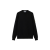 Pull ras-du-cou maille laine agneau noir