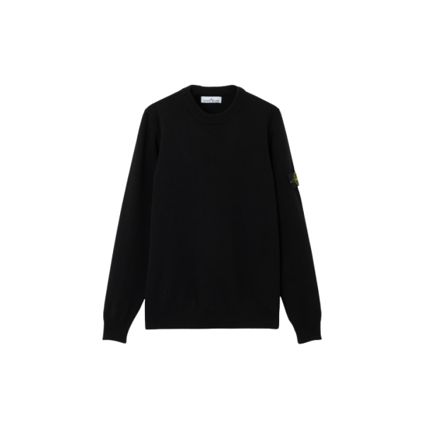 Pull ras-du-cou STONE ISLAND maille laine agneau noir