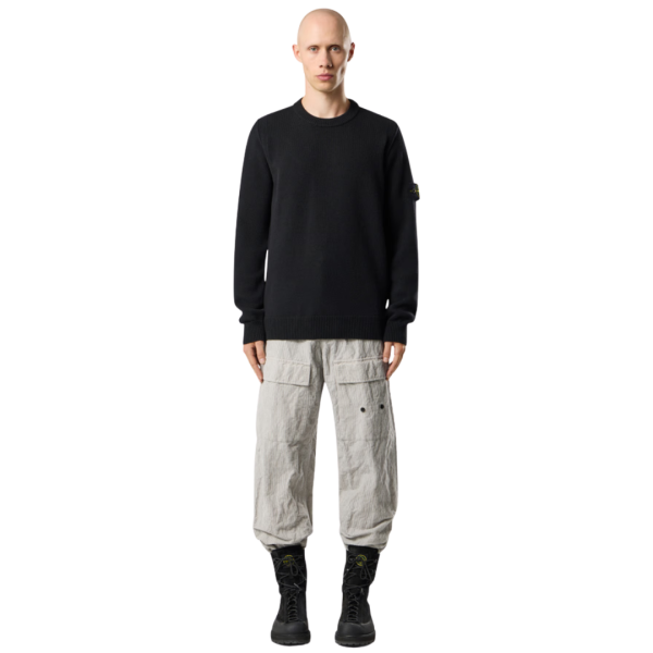 Pull ras-du-cou STONE ISLAND maille laine agneau noir