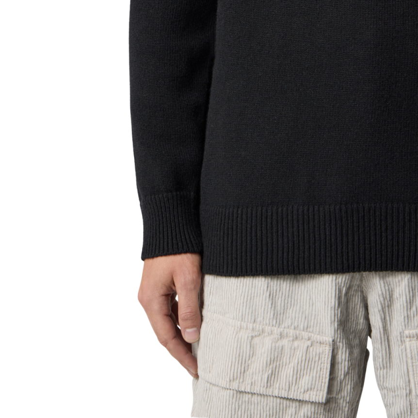 Pull ras-du-cou STONE ISLAND maille laine agneau noir