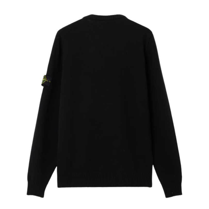 Pull ras-du-cou STONE ISLAND maille laine agneau noir