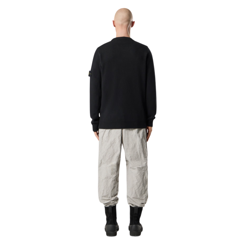 Pull ras-du-cou STONE ISLAND maille laine agneau noir