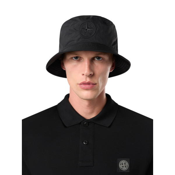 Bob STONE ISLAND nylon métal Econyl ® noir broderie Compass