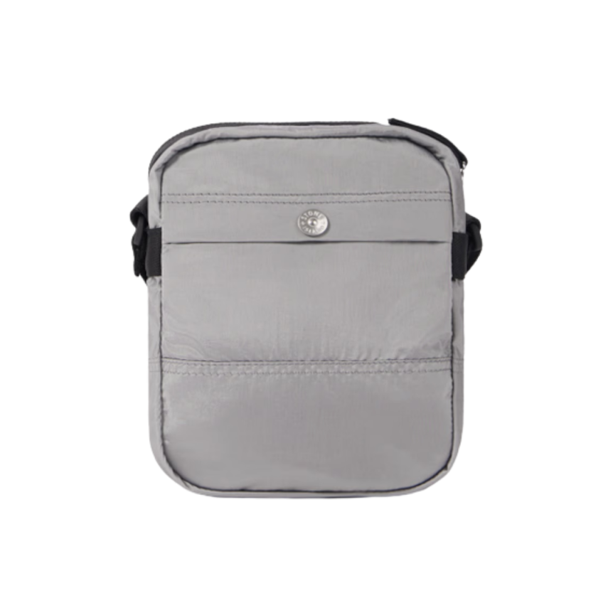 Pochette STONE ISLAND bandoulière nylon métal Econyl ® gris perle