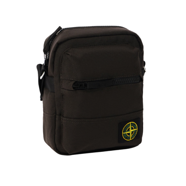 Pochette STONE ISLAND bandoulière nylon métal Econyl ® noir