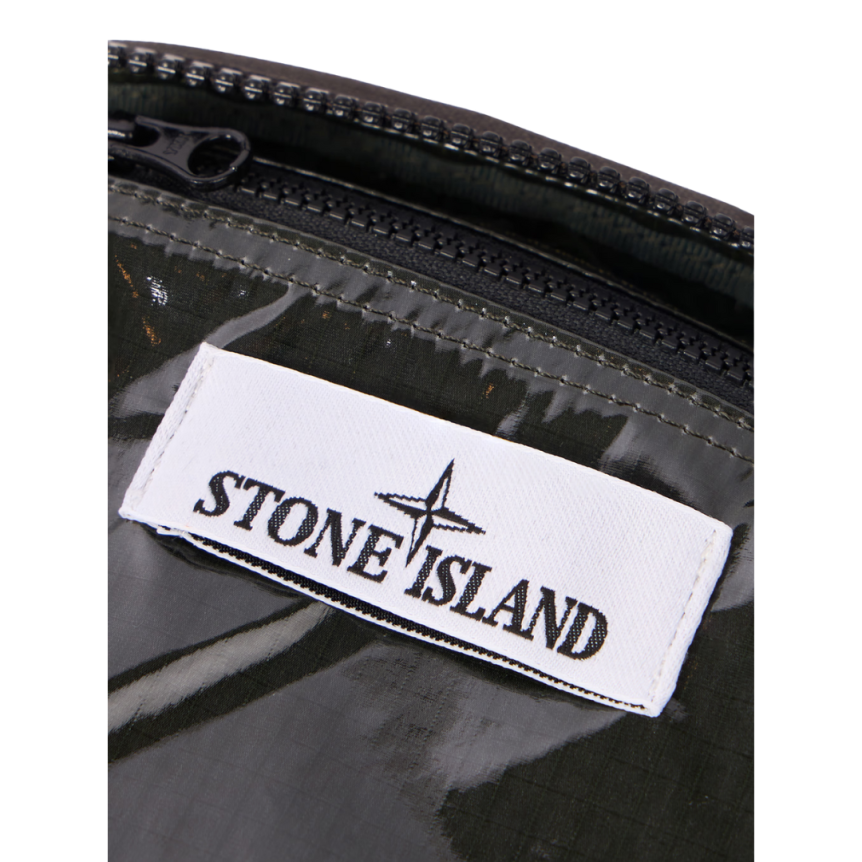Pochette STONE ISLAND bandoulière nylon métal Econyl ® noir