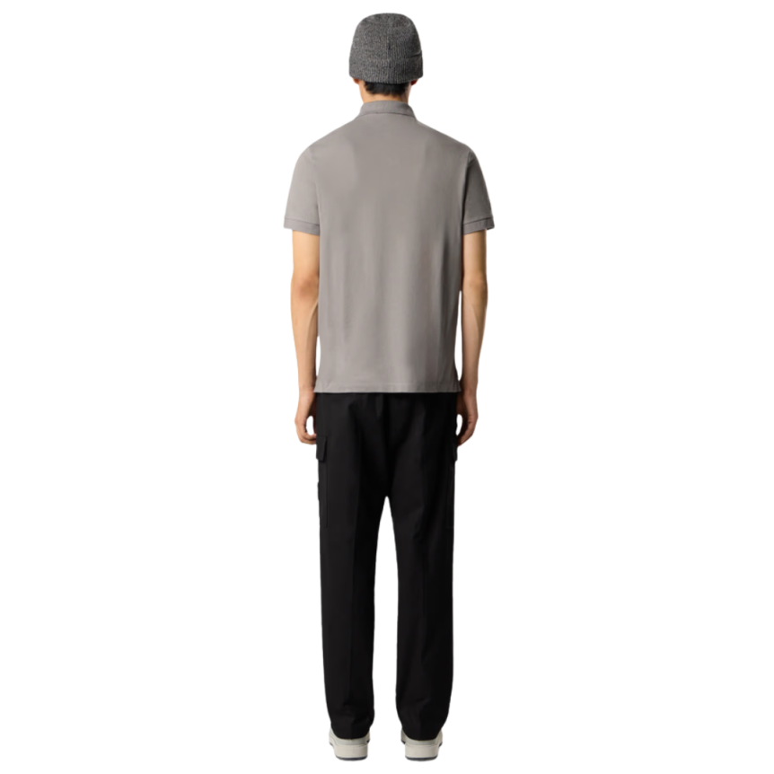 Pantalon cargo STONE ISLAND ample coton Panama bleu marine poche cordon taille bas