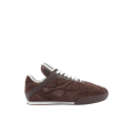 Baskets Kick cuir daim marron blanc