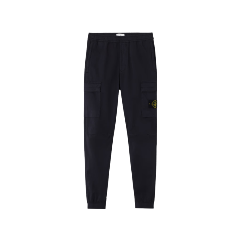 Pantalon cargo fuselé satin...