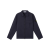 Surchemise zippée coton Panama bleu marine poche rabat