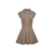 Robe patineuse sans manche cachemire maille chiné beige