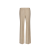 Pantalon tailleur classique plis avant laine beige