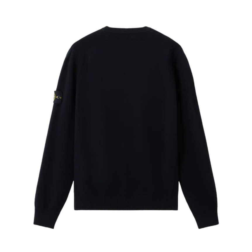 Pull ras-du-cou STONE ISLAND maille laine extensible noir