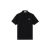 Polo slim manche courte coton piqué noir écusson Compass