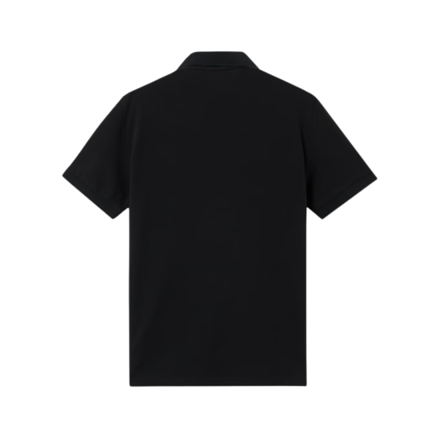 Polo slim STONE ISLAND manche courte coton piqué noir écusson Compass