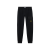 Pantalon Jogger molleton coton bio noir poche soufflet taille bas élastique