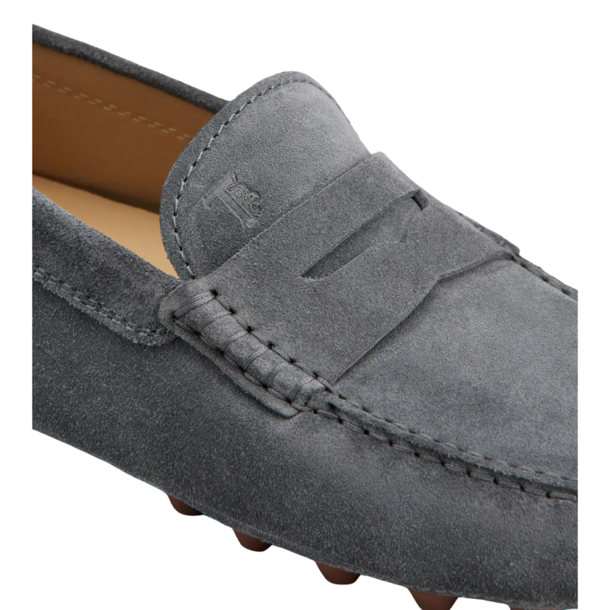 TOD'S Mocassins à picots XXL daim gris