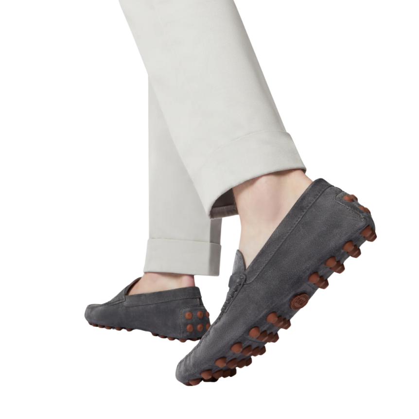 TOD'S Mocassins à picots XXL daim gris