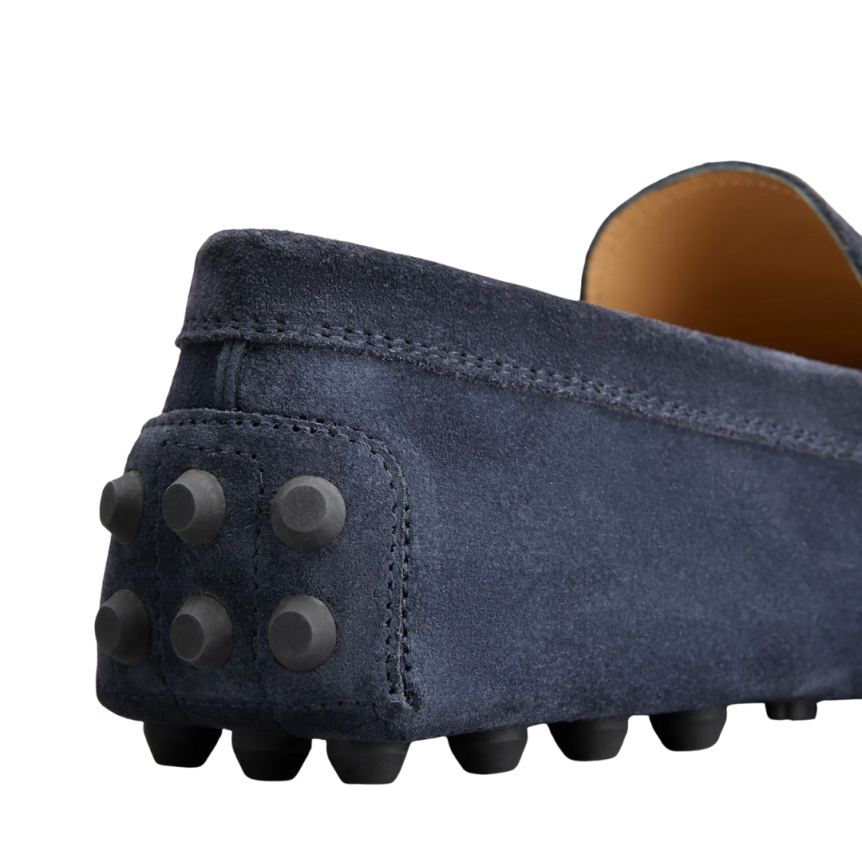 TOD'S Mocassins à picots XXL daim bleu marine