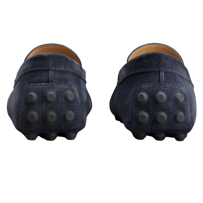 TOD'S Mocassins à picots XXL daim bleu marine