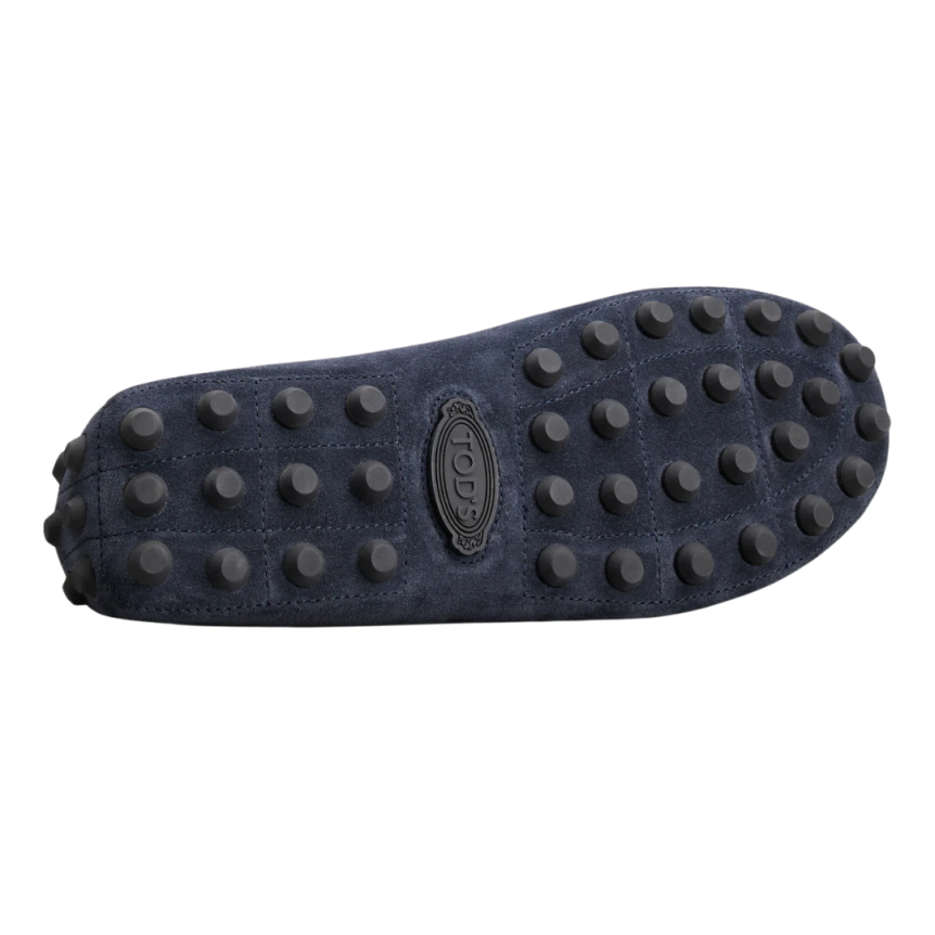 TOD'S Mocassins à picots XXL daim bleu marine