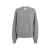 Pull col V Wolfe cachemire dense gris