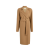 Manteau portefeuille Deena laine camel ceinture à nouer