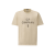 T-shirt col rond manche courte coton jersey écru broderie logo