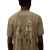 T-shirt col rond coton marron gris marin British Sailor dos